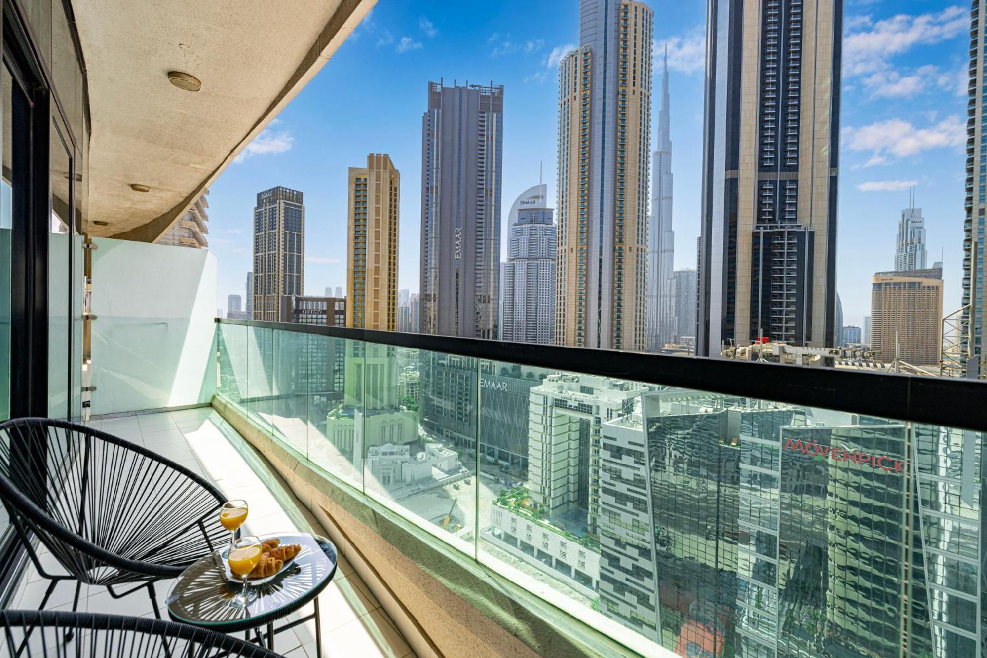 2 Bedroom With Burj Khalifa View, 5 Min Walk From Dubai Mall! Pool, Gym And Sauna Access! Extérieur photo